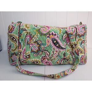 Large Vera Bradley Green Tutu Fruit Duffel